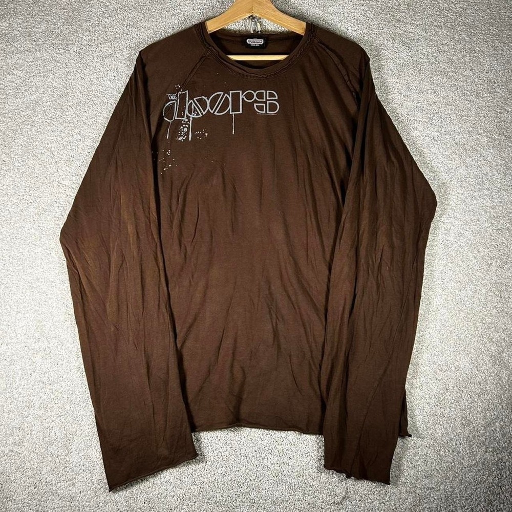Vintage 2005 The Doors Winterland grunge style brown long sleeve t-shirt Size L